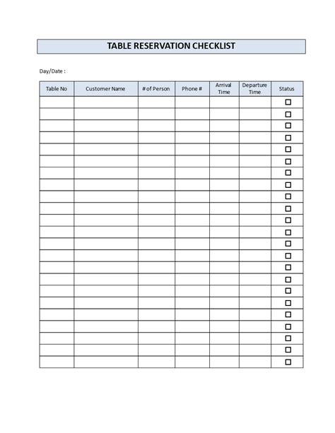 Any time guests are booking your room, you can type it in its booking worksheet. Free Printable Reservation Schedule Template - Example Calendar Printable