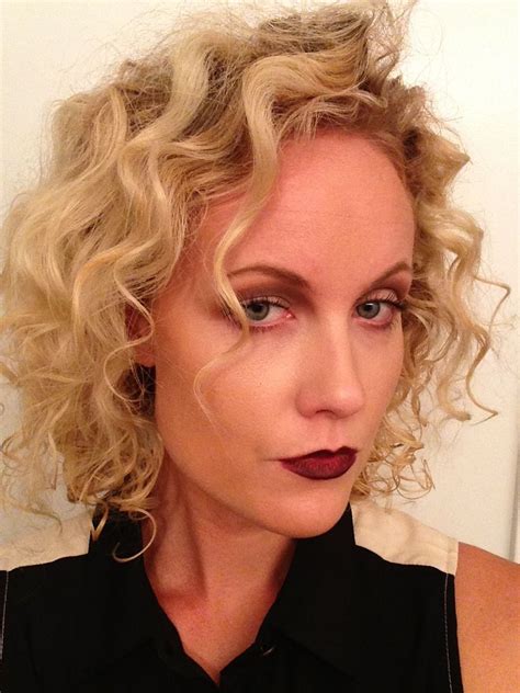 Short Blonde Curly Hair Conscious Magazine Photo Shoot Behind The
