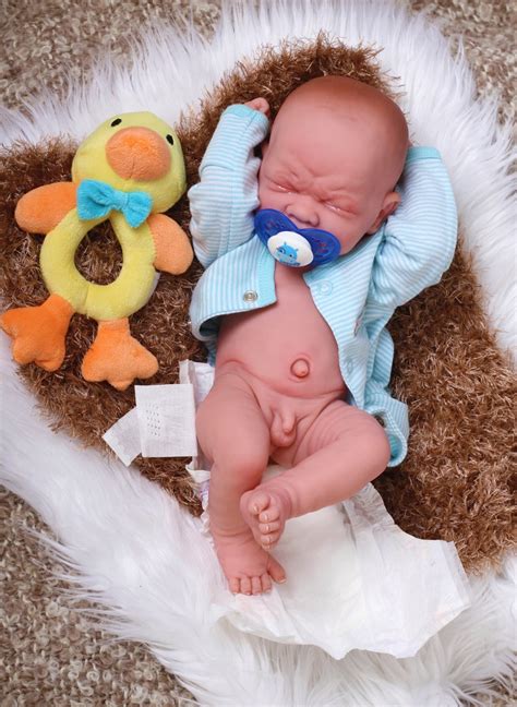 Reborn Baby Boy Crying Doll 15 Inches Preemie Newborn W Etsy Canada