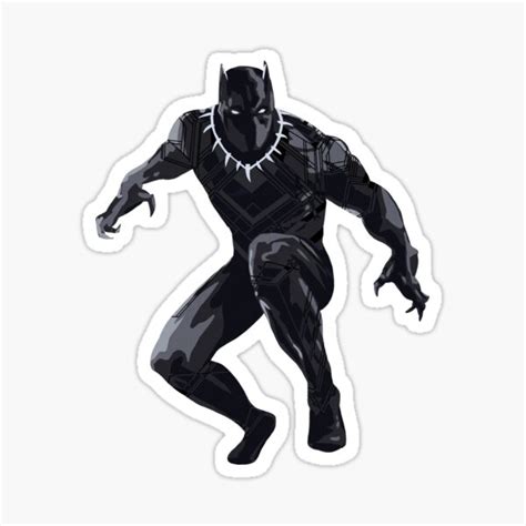 Black Panther Emblem Decal Mobile Phone Sticker Logo