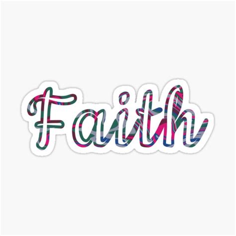 Faith Name Sticker Sticker For Sale By Uni Hannah Corn Redbubble
