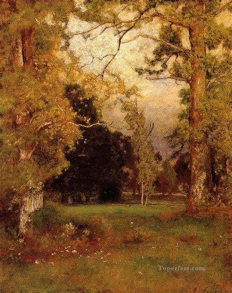 Late Afternoon Landscape Tonalist George Inness Painting In Oil For Sale