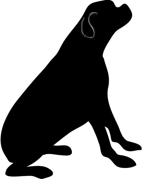 Dog Silhouette Clipart Free Download On Clipartmag