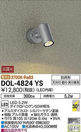 カスト DAIKO 大光電機 LEDアウトドアスポットライト LZW 60846WS リコメン堂 通販 PayPayモール シルバー