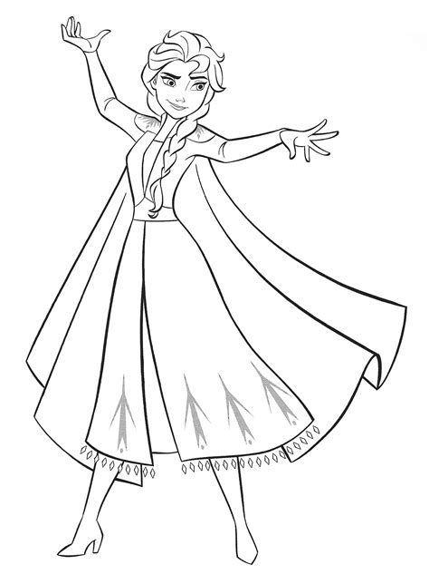 Elsa Free Coloring Pages To Print Coloring Pages