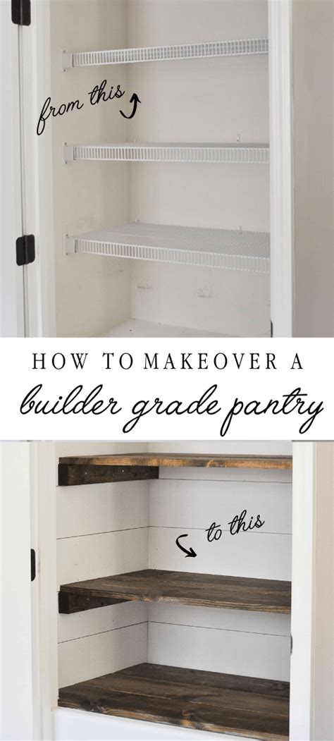 How To Make Over A Builder Grade Pantry
