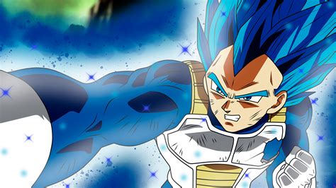 2048x1152 Anime Dragon Ball Super Vegeta Ssj Blue Full Power 2048x1152