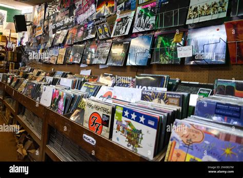 Vinyl records line the shelves of Endless Horizons, a record store