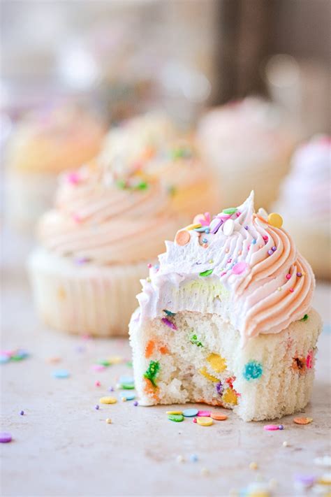 Rainbow Sprinkle Cupcakes