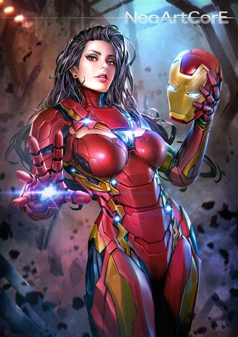 ironman by neoartcore dessin captain america marvel fanart filles de comics