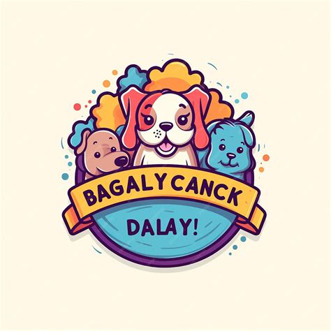 Premium Vector | A logo for a doggy daycare