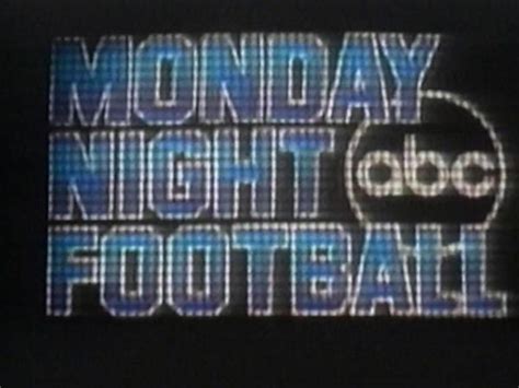 Monday Night Football Monday Night Football Abc Tv Abc