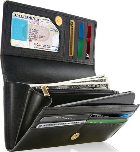 Access Denied - Genuine Leather Wallets For Women - Ladies Accordion