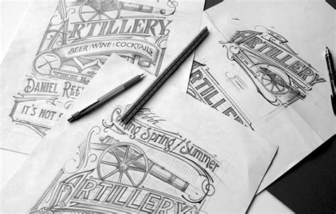 Artillery Bar Savannah Typography Behance