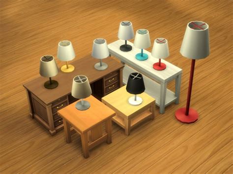 Mod The Sims Lunatech Table Lamp By Plasticbox Sims 4