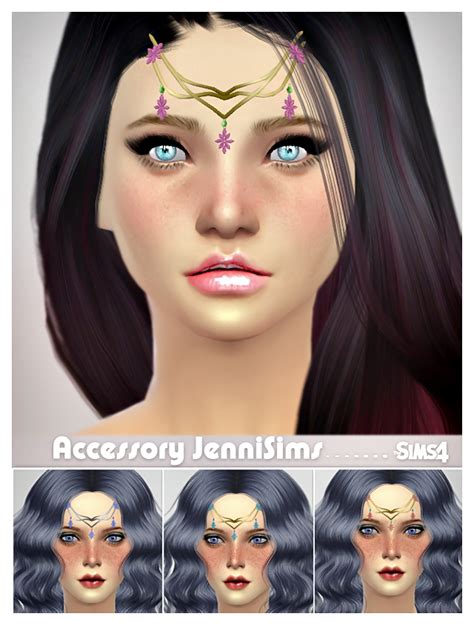 Jennisims Downloads Sims 4 New Mesh Accessory Hair Tiara Male Female