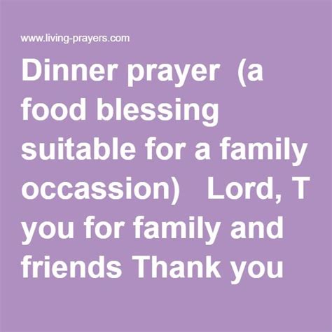 Prayer For Food And Lunch Grace Before Meals Prayers Dinner Prayer