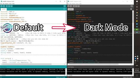 Bật Dark Mode Cho Arduino Ide How To Install Dark Theme For Arduino