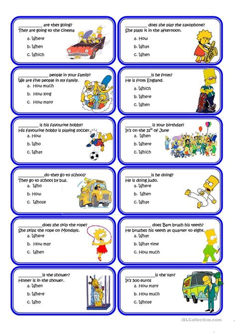 Wh Questions For First Grade Wh Questions Esl Worksheet By
