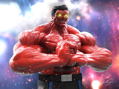 John Eboigbe Red Hulk Fan Art