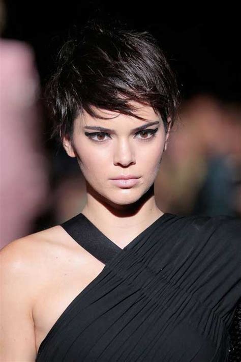 'short hair is continuing its roll with bobs being more square shaped and jagged (meaning the base is cut into and not wispy so it still looks sharp),' says celeb hairstylist paul edmonds. 15 Amazingly Short Hair Ideas for Brunettes - crazyforus