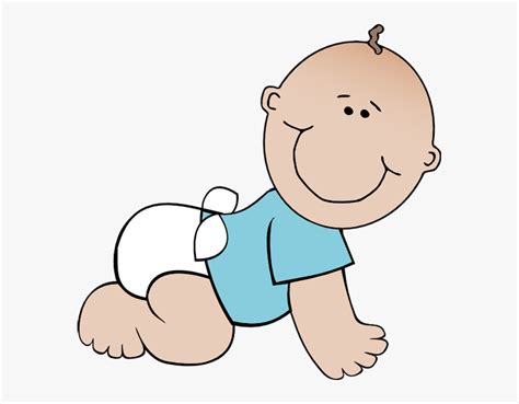 Baby Boy Crawling Clip Art