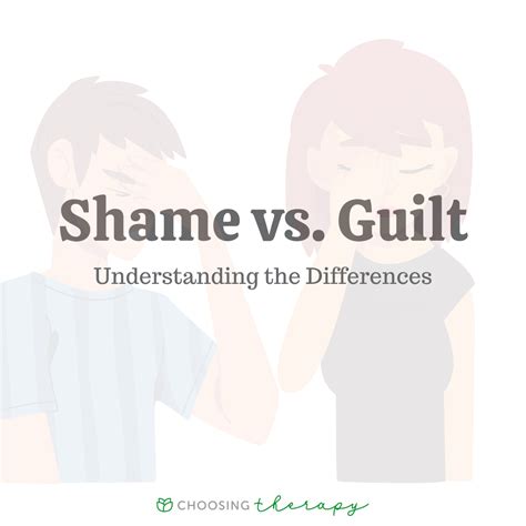 Guilt Vs Shame What Do They Mean To Your Mental Health