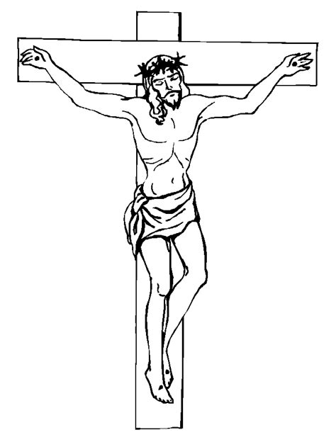 5 Jesus Christ Crucifixion Printable Coloring Pages for Kids | Free Christian Wallpapers