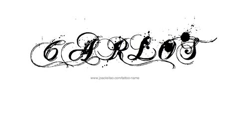 Carlos Name Tattoo Designs