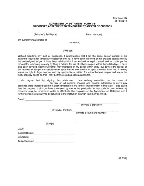Temporary Custody Agreement Form Download Printable Pdf Templateroller