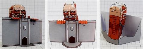 Papermau Attack On Titan Colossal Titan Paper Toy By Fold Up Toys