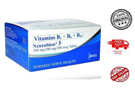 Neurobion Vitamin B1 100mgb6 200mgb12 200mcg Box Of 100 Tablet
