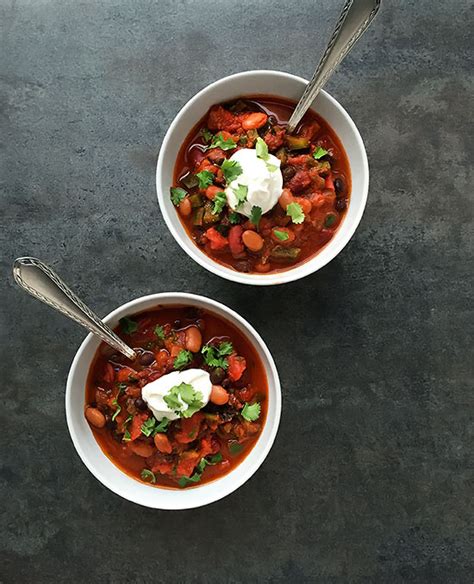 Easy Vegetarian Chili Healthier Dishes