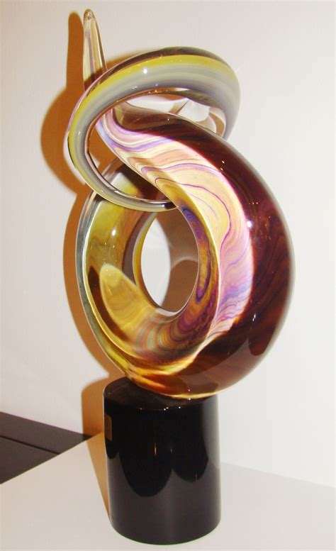 Zanetti Murano Contemporary Art Glass Sculpture Signed