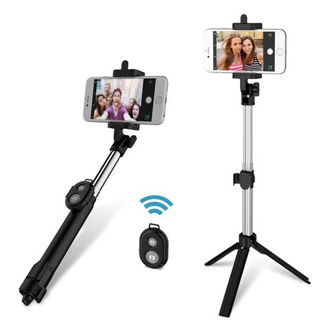 In Selfie Stick Mini Tripod Self Stick Bluetooth Remote Shutter Multifunctional Handheld