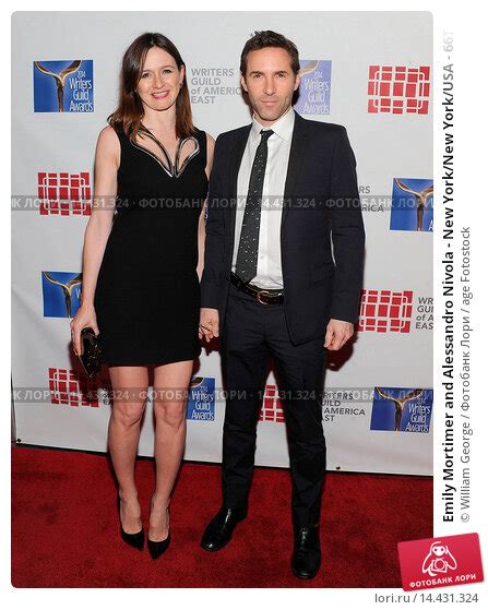 Emily Mortimer And Alessandro Nivola New Yorknew Yorkusa 66th Annual Writers Guild Of