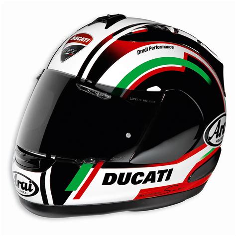 ducati corse 12 full face helmet by arai produced by arai for ducati and designed to ensure