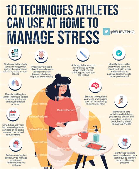 10 Techniques Athletes Can Use At Home To Manage Stress Believeperform The Uk S Leading