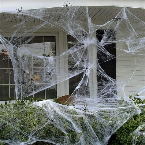 Halloween Stretch Spider Webs Indoor And Outdoor Weird Spider Webs With
