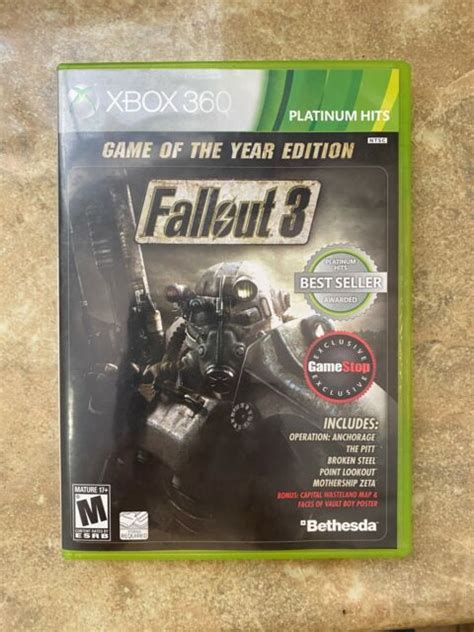Fallout 3 Game Of The Year Edition Microsoft Xbox 360 2009 For