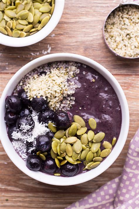 Acai Blueberry And Maca Smoothie Bowl Sprinkle With Love