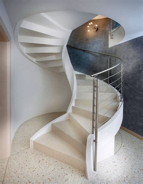 Spiral Staircase In Lightweight Concrete By Rizzi Staircase Design