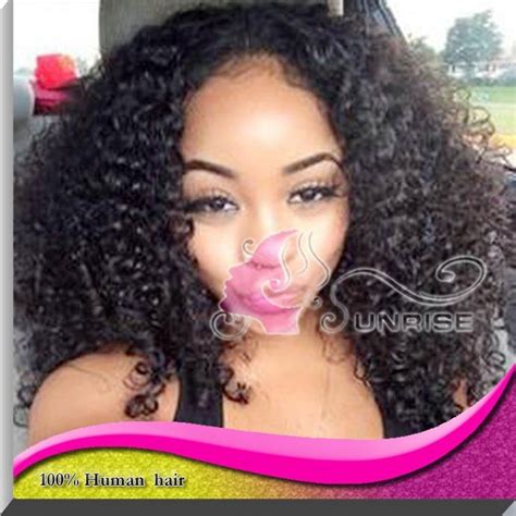 Fashion Tight Curly Indian Remy Hair Full Lace Wig For Black Womenlace Front Remy Hair Wigs