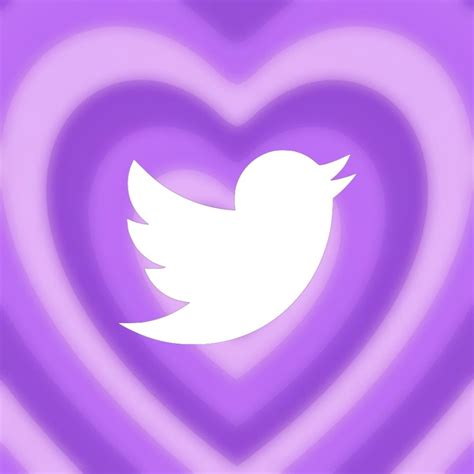 Twitter Purple Aesthetic Heart App Icon In 2022 Purple Aesthetic