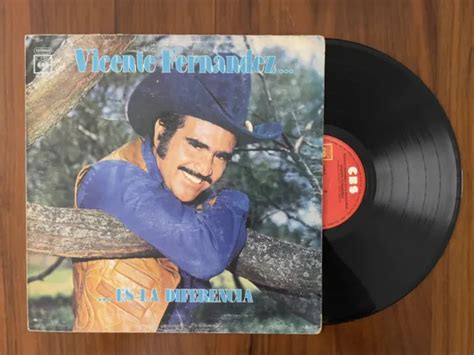 Vicente Fernandez Es La Diferencia Lp Vinyl Album 1982 Cbs Mexico Maria