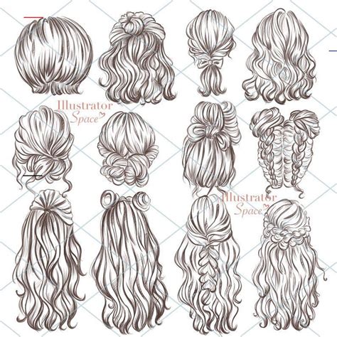Katrinbumgarner Hairclips In Frisuren Zeichnen Haare Skizze
