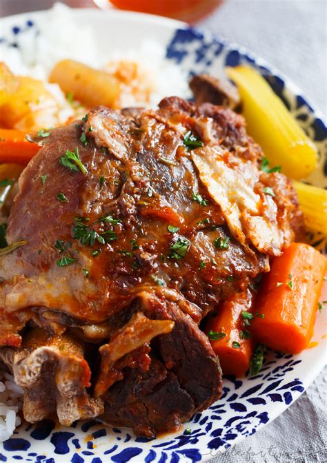 Osso buco can be served with risotto, polenta or even mashed potatoes. Slow Cooker Osso Buco - Table for Two® by Julie Chiou