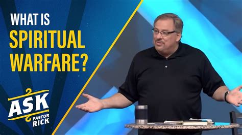 What Is Spiritual Warfare Ask Pastor Rick Youtube