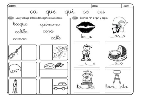 Recursos Para El Aula Lectoescritura Con La C Y Q