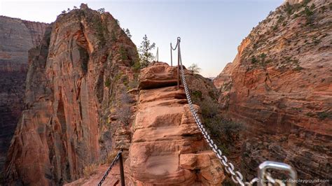 Angels Landing Zion Height Hiking National Park Trails Loneely Hike